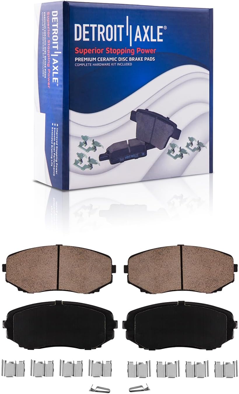 Detroit Axle - Front  Rear Drilled Rotors Brake Pads for Ford Edge Lincoln MKX — image 6