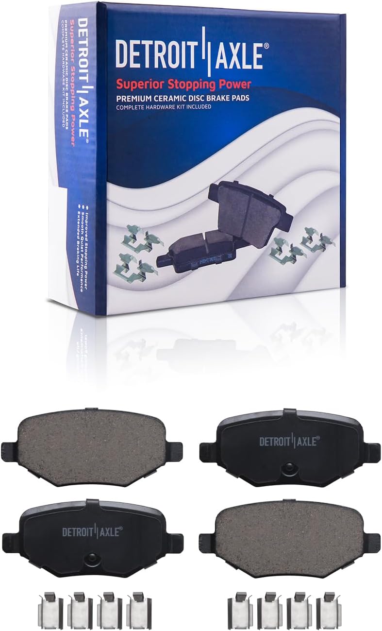 Detroit Axle - Front  Rear Drilled Rotors Brake Pads for MKS MKT Flex Explorer — image 7