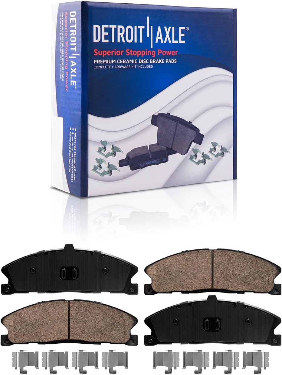 Detroit Axle - Front  Rear Rotors Brake Pads for MKS MKT Flex Explorer Taurus — image 6