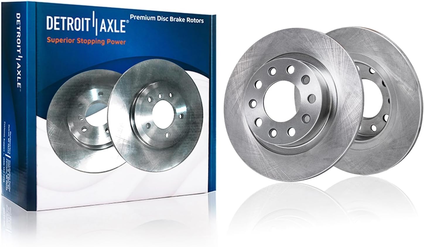 Detroit Axle - Front  Rear Disc Rotors Brake Pads Kit for 2013-2016 Dodge Dart — image 5
