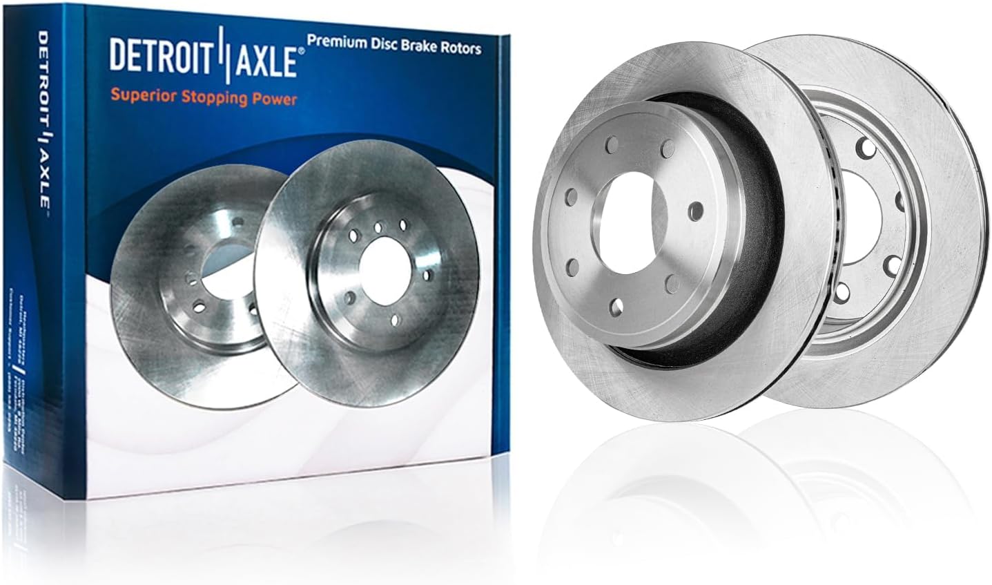 Detroit Axle - Front  Rear Disc Rotors Brake Pads Kit for 2012-2014 Ford F-150 — image 5