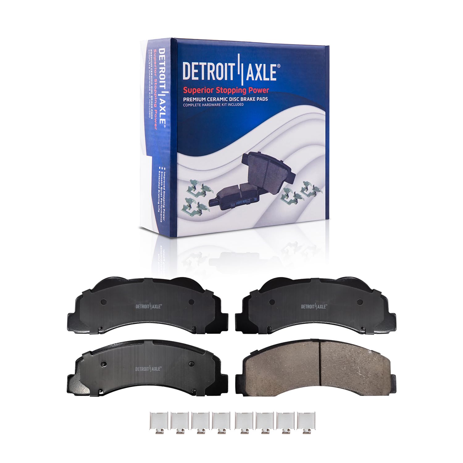 Detroit Axle - Front  Rear Drilled Rotors Brake Pads for 2012-2014 Ford F-150 — image 6