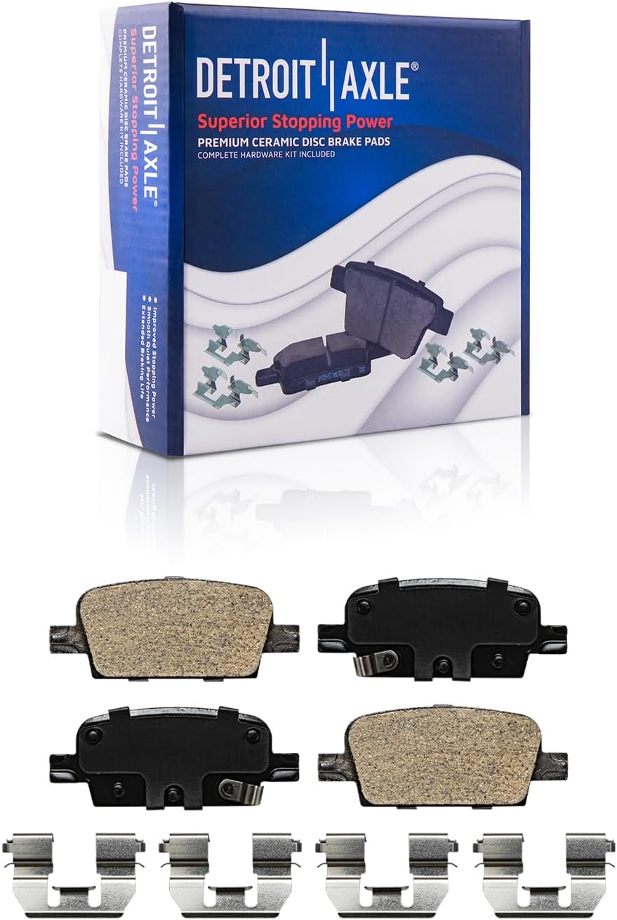 Detroit Axle - Front  Rear Drilled Rotors Brake Pads for 17-18 Chevrolet Malibu — image 7