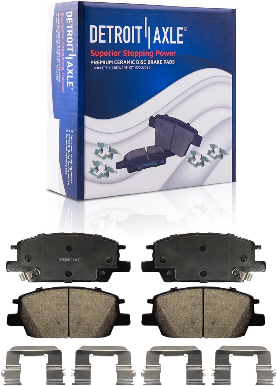 Detroit Axle - Front  Rear Drilled Rotors Brake Pads for 17-18 Chevrolet Malibu — image 6