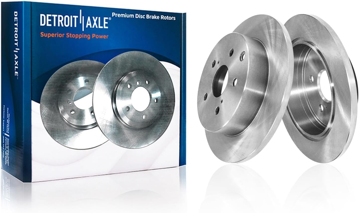 Detroit Axle - Front  Rear Disc Rotors Brake Pads for 2016-2019 Toyota Mirai — image 5