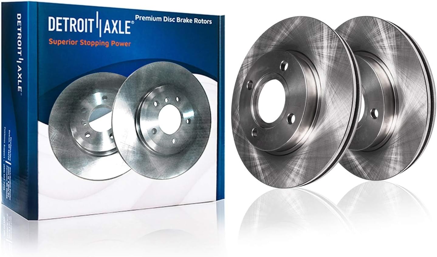 Detroit Axle - Front  Rear Rotors Ceramic Brake Pads for Hyundai Accent Kia Rio — image 4