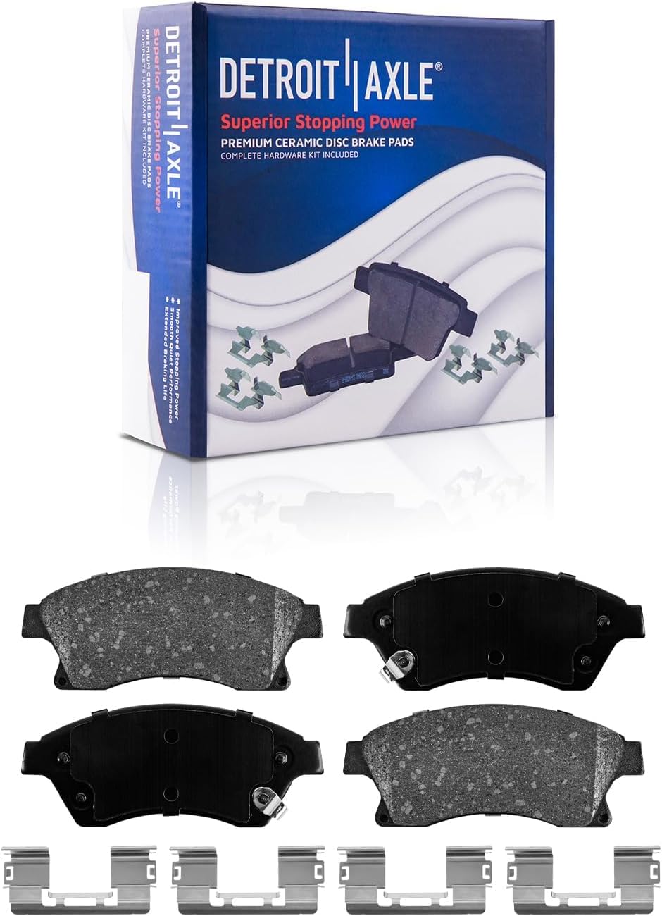 Detroit Axle - Front  Rear Disc Rotors Brake Pads Kit for 13-15 Chevrolet Cruze — image 6