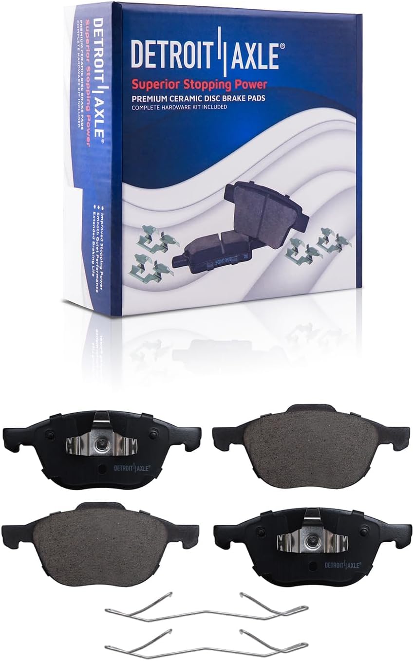 Detroit Axle - Front  Rear Disc Rotors Brake Pads Kit for Volvo C30 C70 S40 V50 — image 6