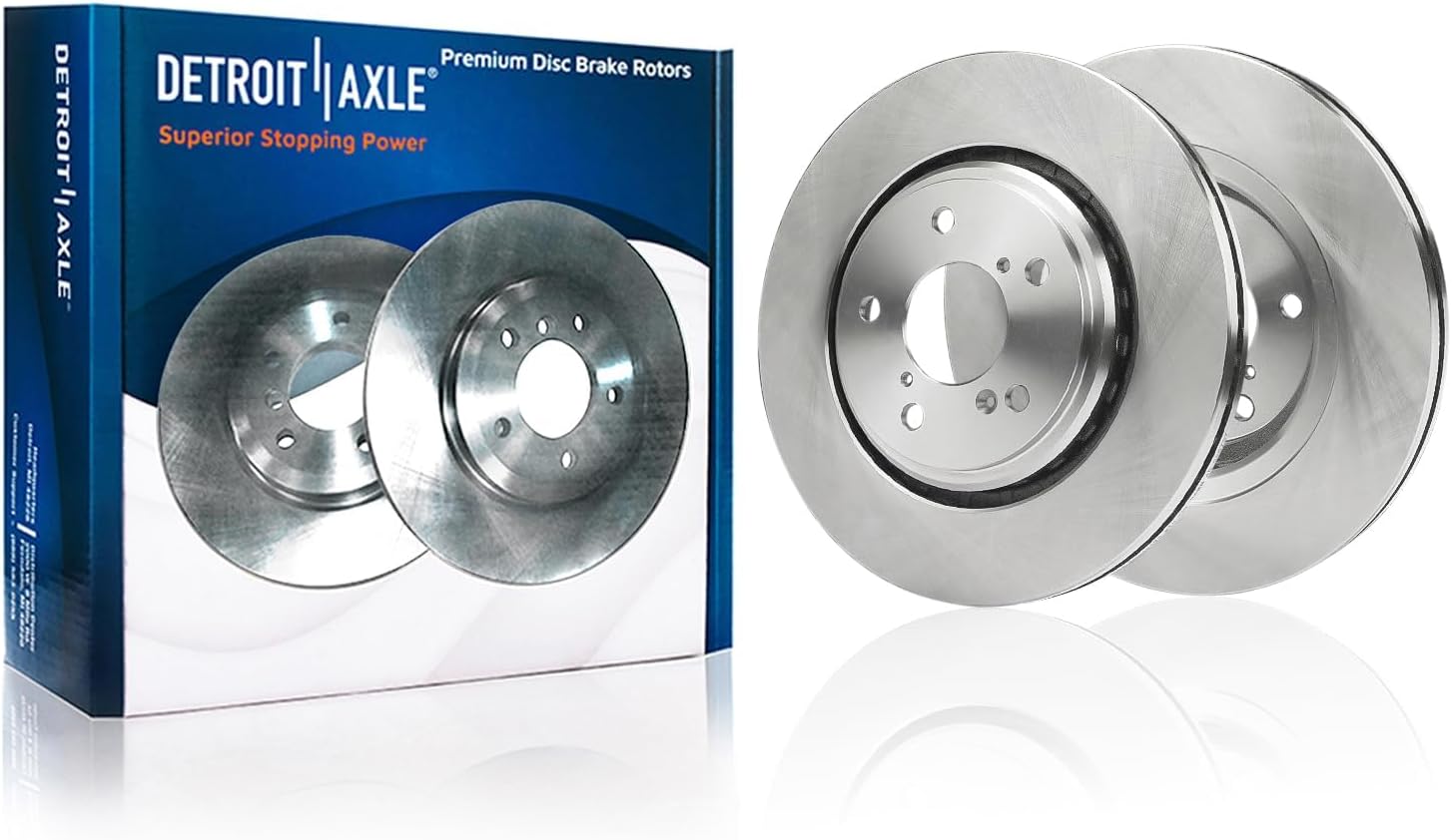 Detroit Axle - Front  Rear Disc Rotors Brake Pads Kit for Honda Pilot Ridgeline — image 4
