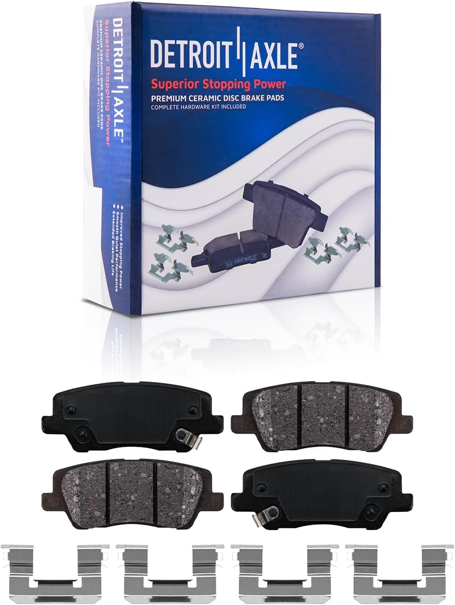 Detroit Axle - Front  Rear Drilled Rotors Brake Pads for Cadillac ATS — image 6