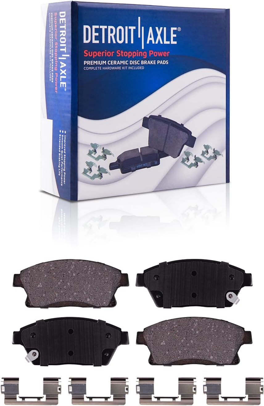 Detroit Axle - Front  Rear Rotors Brake Pads for 2014-2015 2017-18 Cadillac ATS — image 5