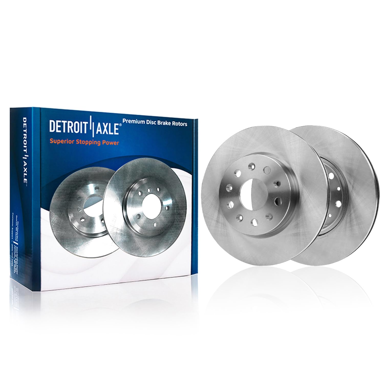 Detroit Axle - Front  Rear Rotors Ceramic Brake Pads for 2015-2018 Cadillac ATS — image 4