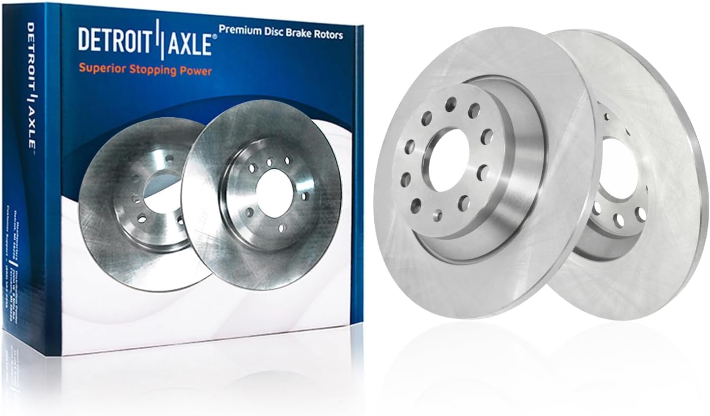 Detroit Axle - Front  Rear Disc Rotors Brake Pads for 2016-2018 Audi Q3 Quattro — image 5