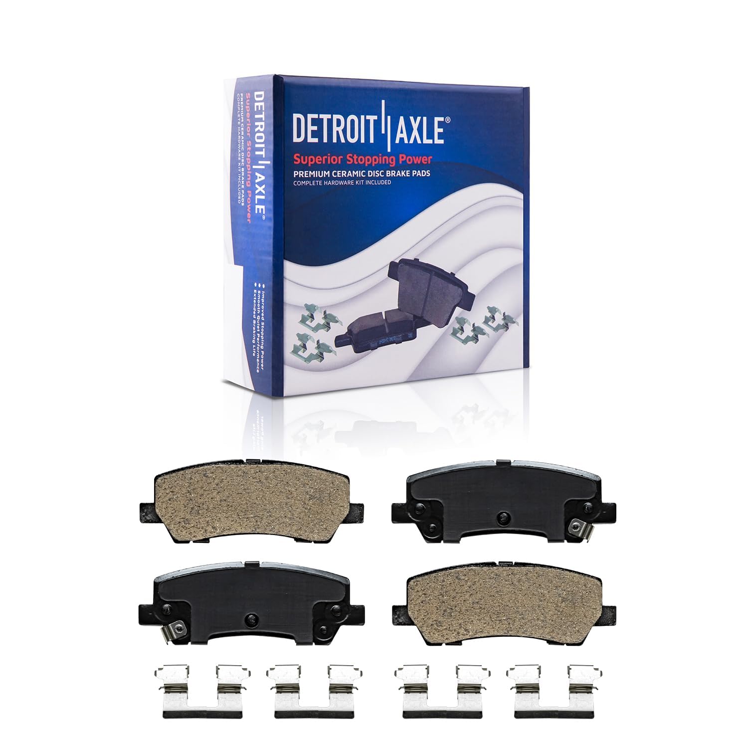Detroit Axle - Front  Rear Rotors Brake Pads for 2016 2018-2021 Ford Mustang — image 7