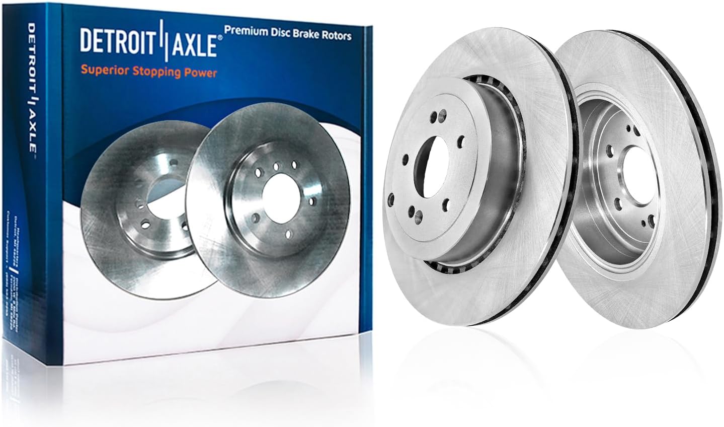 Detroit Axle - Front  Rear Rotors Brake Pads for 18-22 Kia Stinger Genesis G70 — image 5