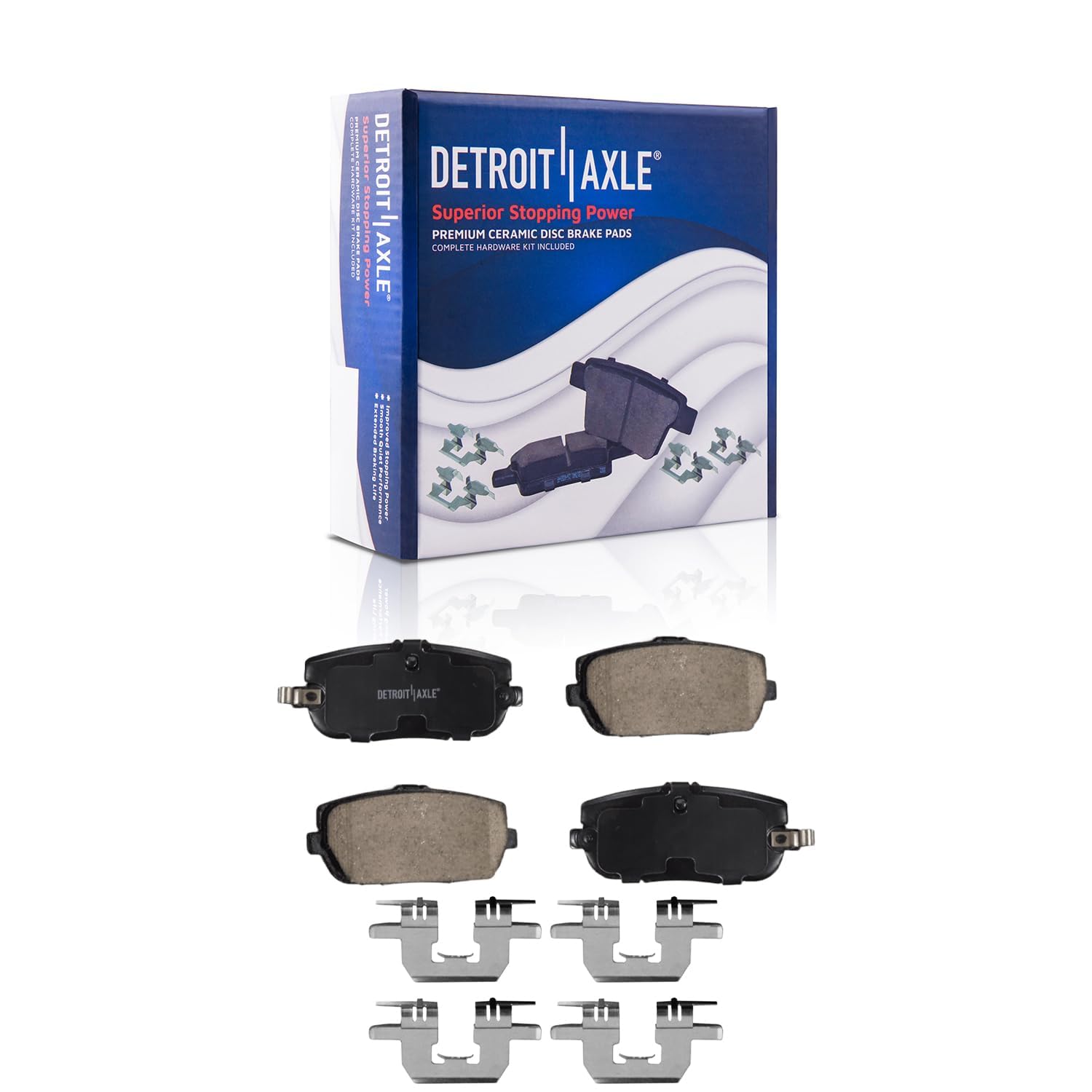 Detroit Axle - Front  Rear Drilled Rotors Brake Pads for 124 Spider MX-5 Miata — image 7