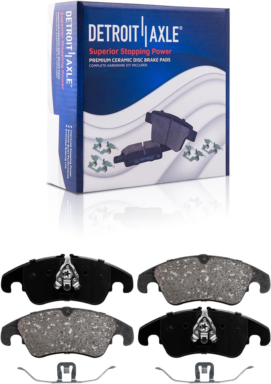 Detroit Axle - Front  Rear Rotors Ceramic Brake Pads for Audi A4 A5 Quattro Q5 — image 6