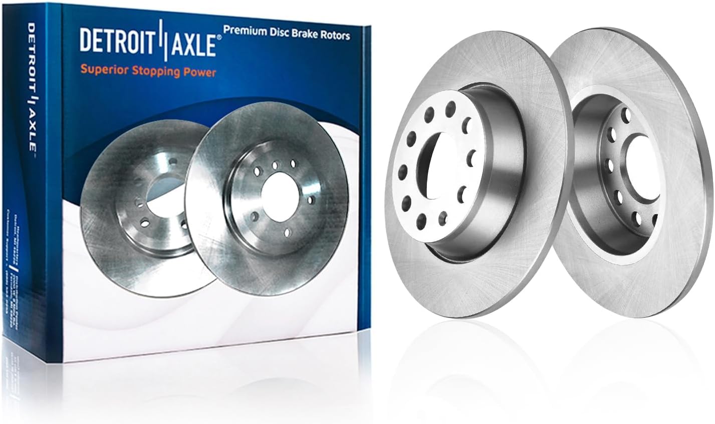 Detroit Axle - Front  Rear Rotors Ceramic Brake Pads for 2011-2013 Audi A3 — image 5