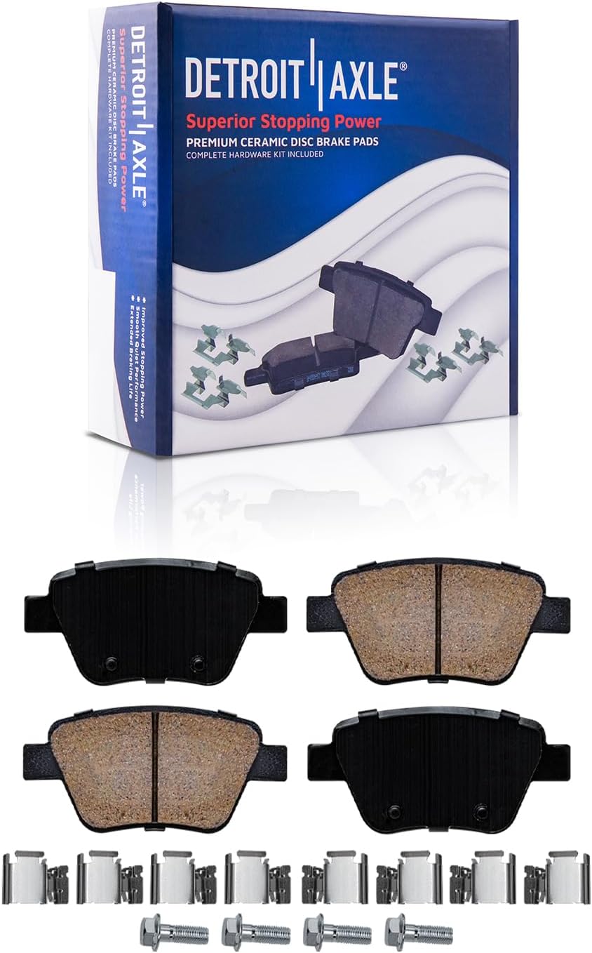 Detroit Axle - Front  Rear Rotors Ceramic Brake Pads for 2011-2013 Audi A3 — image 7