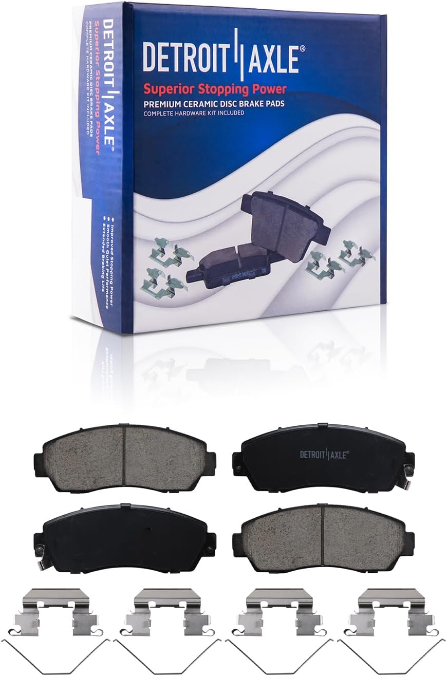 Detroit Axle - Front  Rear Drilled Rotors Brake Pads for 2005-10 Honda Odyssey — image 6