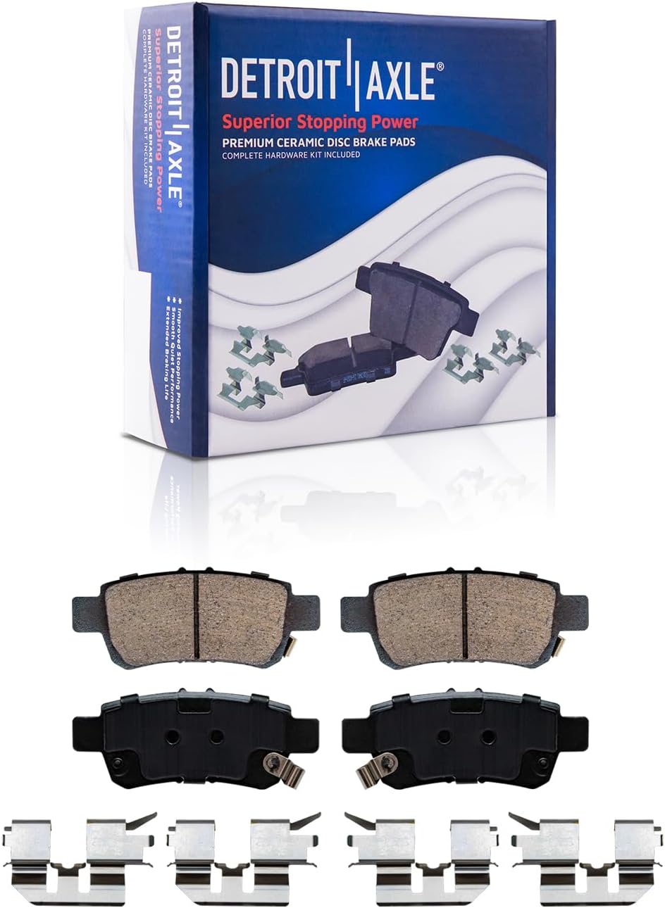 Detroit Axle - Front  Rear Drilled Rotors Brake Pads for 2005-10 Honda Odyssey — image 7