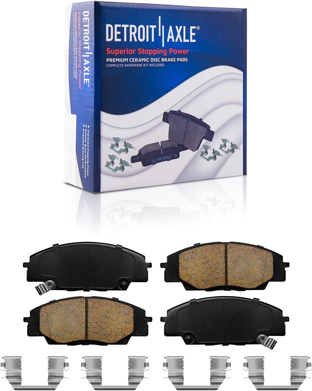 Detroit Axle - Front  Rear Drilled Rotors Brake Pads for Acura CSX Honda Civic — image 6