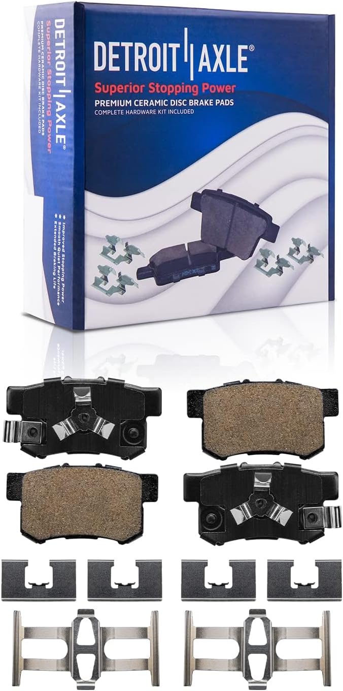 Detroit Axle - Front  Rear Disc Rotors Brake Pads Kit for 2014-2018 Acura RDX — image 7