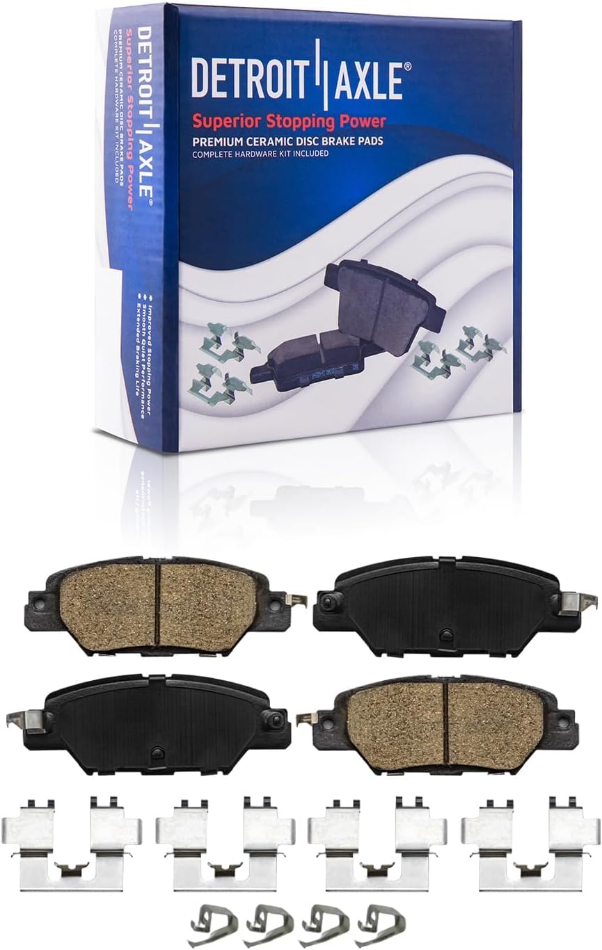 Detroit Axle - AWD Front  Rear Disc Rotors Brake Pads Kit for 2019 Mazda CX-5 — image 7