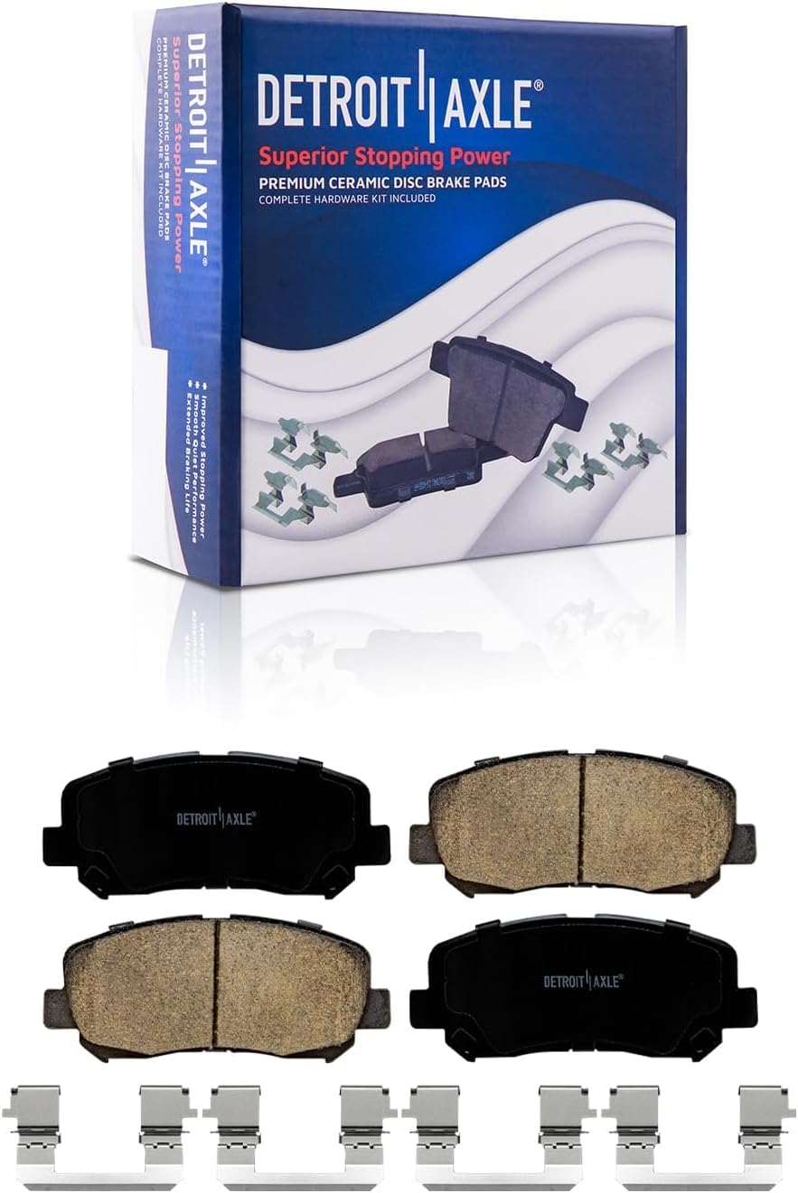 Detroit Axle - AWD Front  Rear Disc Rotors Brake Pads for 2016 2017 Mazda CX-5 — image 6