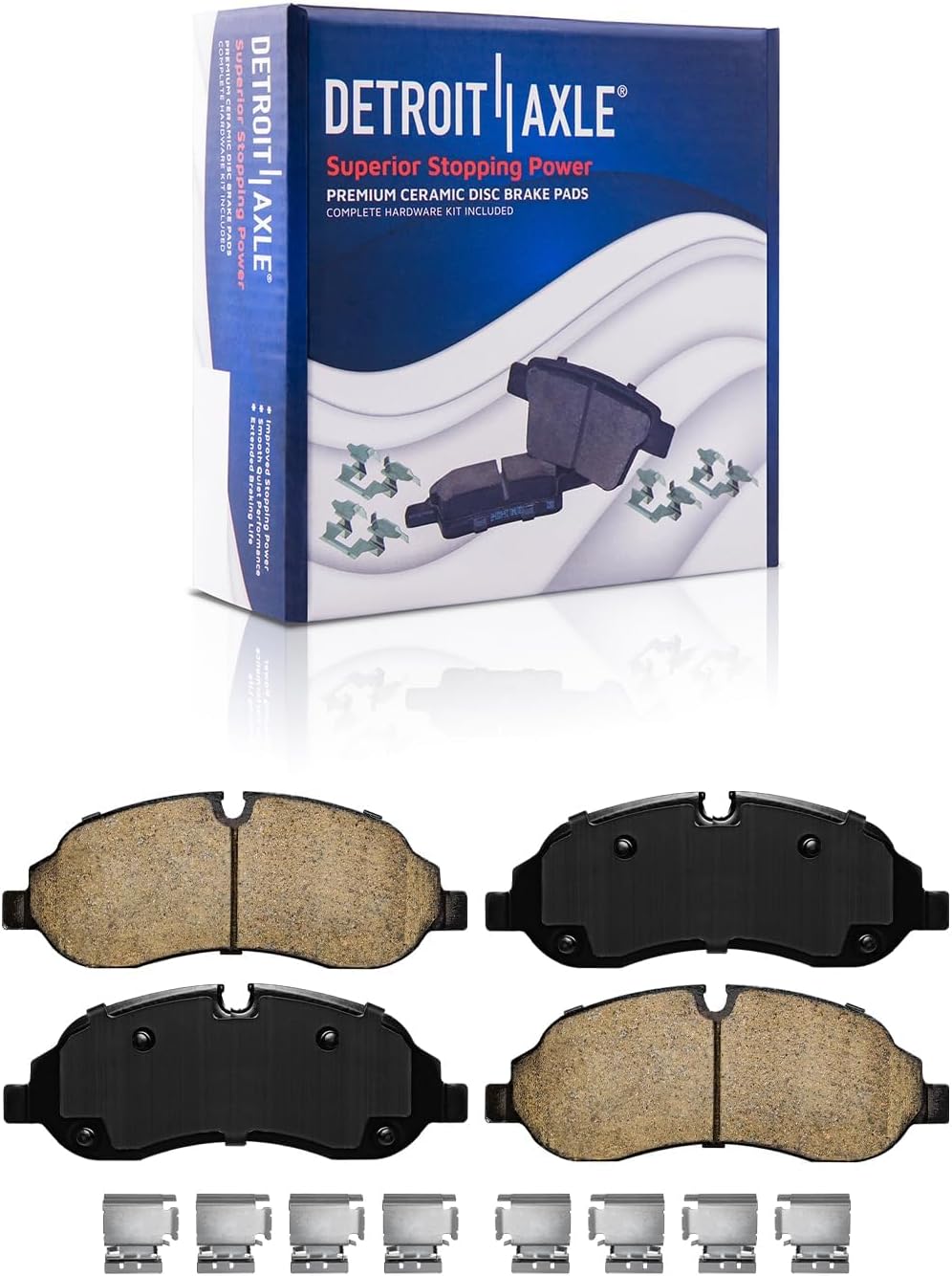 Detroit Axle - Front  Rear Disc Rotors Brake Pads for Transit-150 Transit-250 — image 6