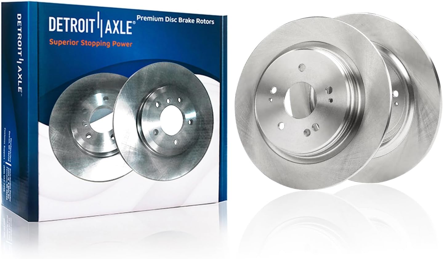 Detroit Axle - Front  Rear Rotors Ceramic Brake Pads for 2015-2020 Acura TLX — image 5