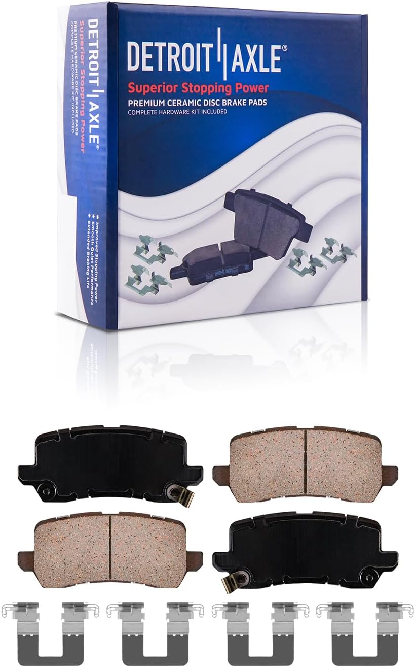 Detroit Axle - Front  Rear Drilled Rotors Brake Pads for 2015-2020 Acura TLX — image 7