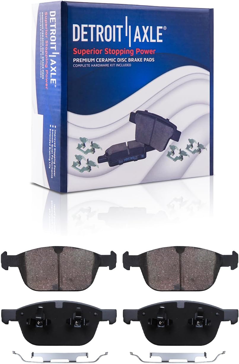 Detroit Axle - Front  Rear Rotors Ceramic Brake Pads for 2010-2014 Volvo XC90 — image 6