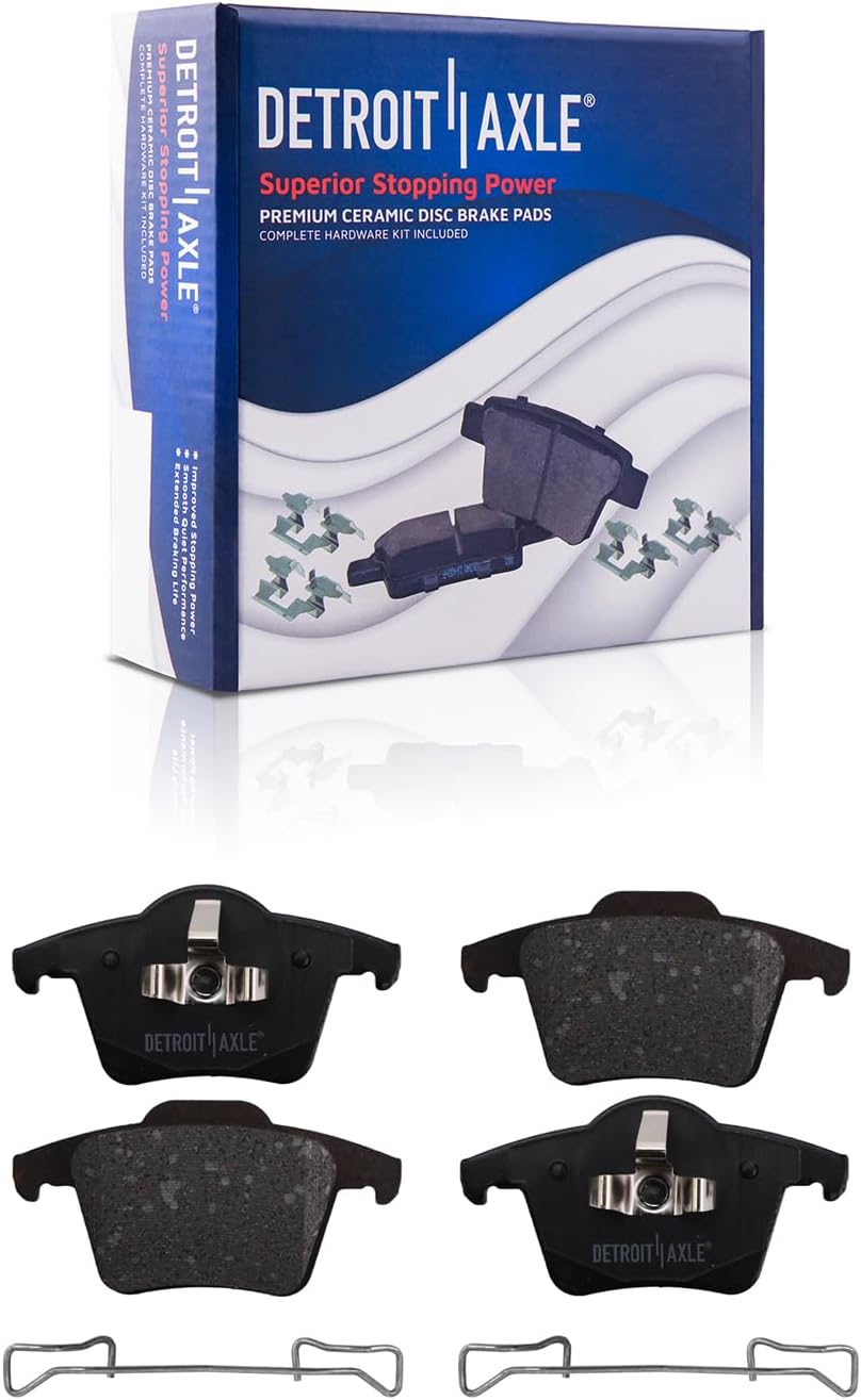 Detroit Axle - Front  Rear Rotors Ceramic Brake Pads for 2010-2014 Volvo XC90 — image 7