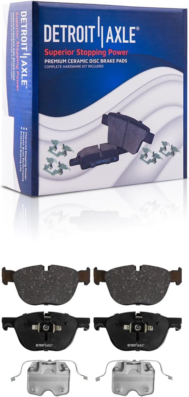 Detroit Axle - Front  Rear Rotors Ceramic Brake Pads for 2007 2008 2009 BMW X5 — image 5