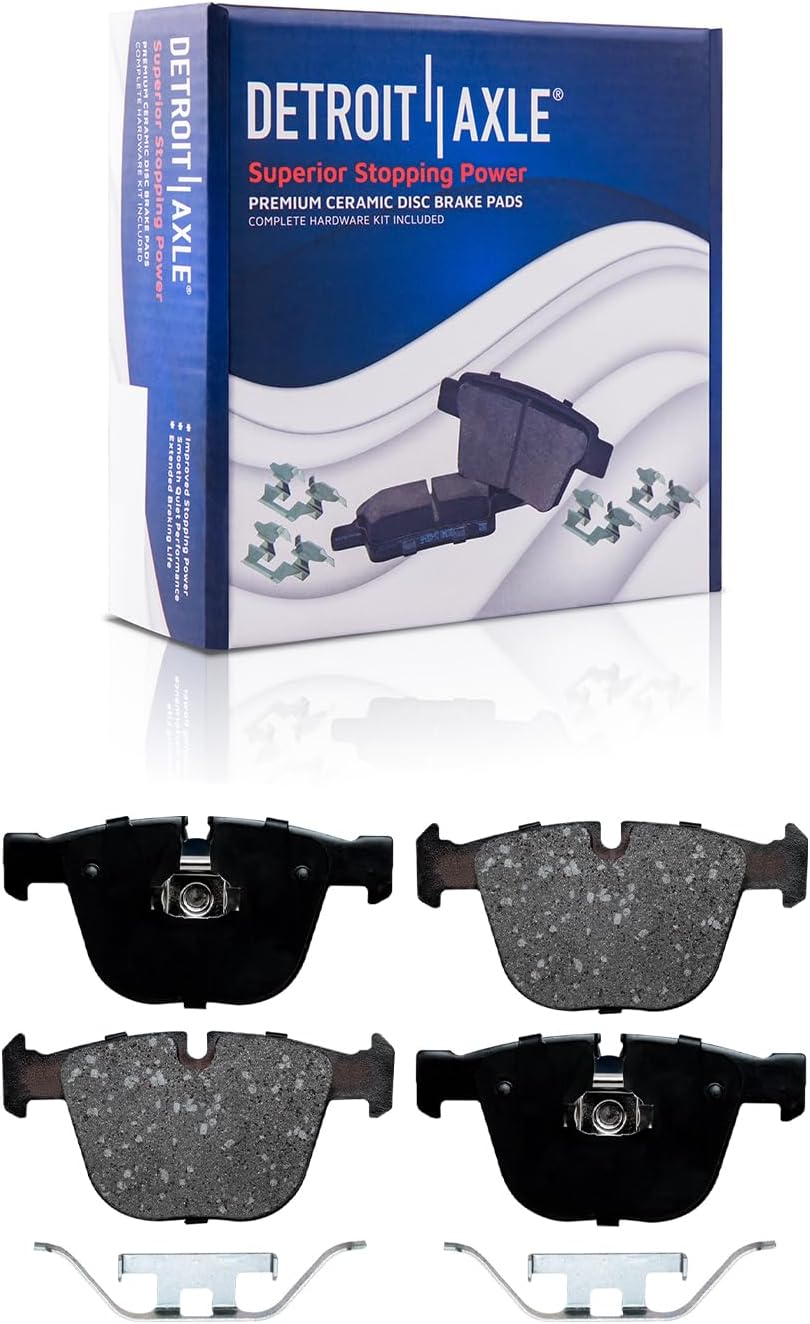 Detroit Axle - Front  Rear Rotors Ceramic Brake Pads for 2007 2008 2009 BMW X5 — image 6