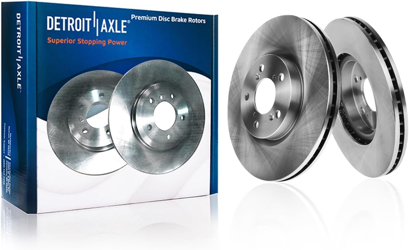 Detroit Axle - Front  Rear Disc Rotors Brake Pads Kit for 2014-2020 Acura RLX — image 4