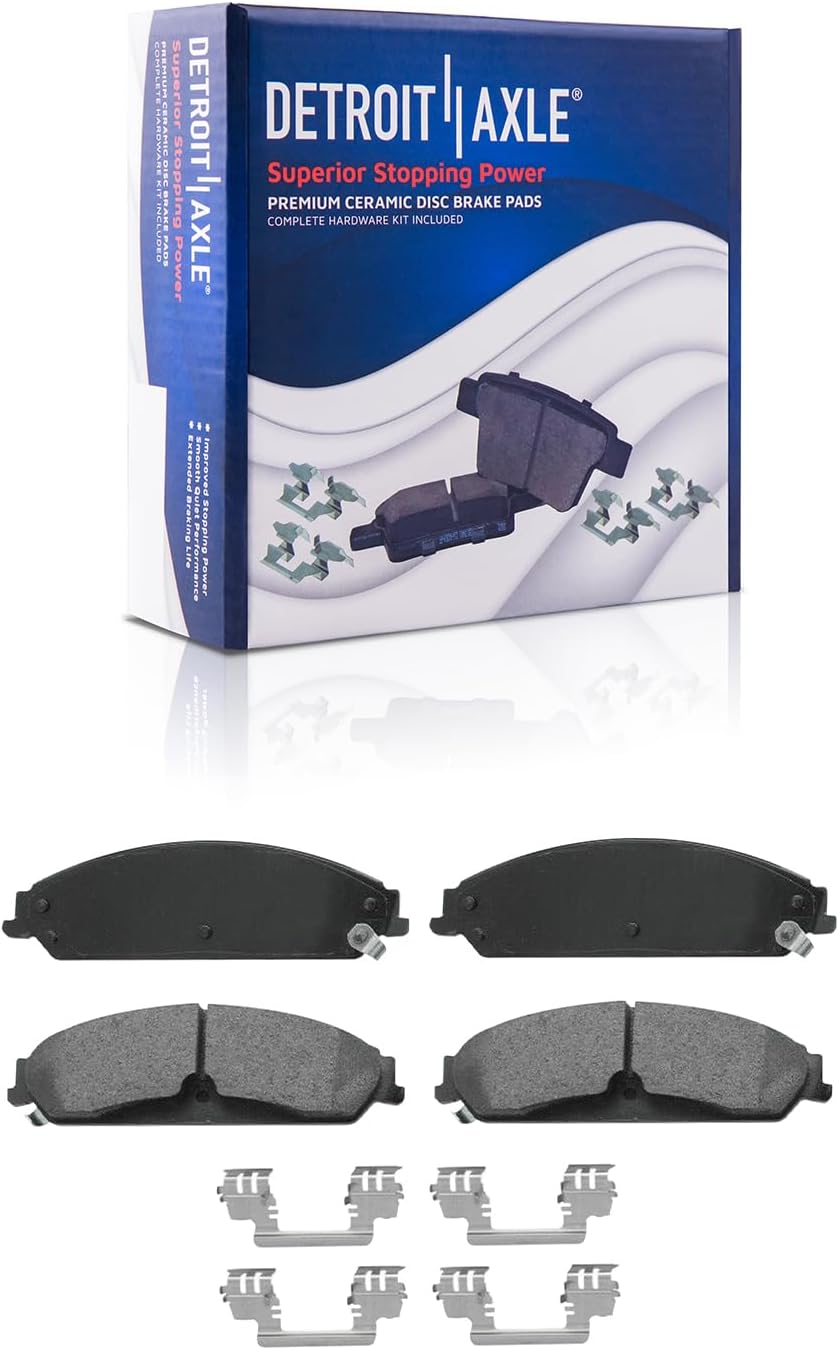 Detroit Axle - Front  Rear Rotors Ceramic Brake Pads for 2014-15 Dodge Charger — image 5