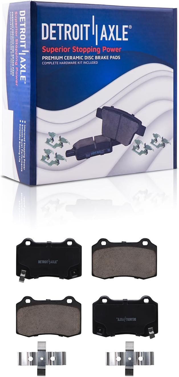 Detroit Axle - Front  Rear Rotors Brake Pads for Dodge Challenger Charger 300 — image 6