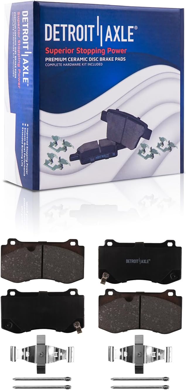 Detroit Axle - Front  Rear Rotors Brake Pads for Dodge Challenger Charger 300 — image 5