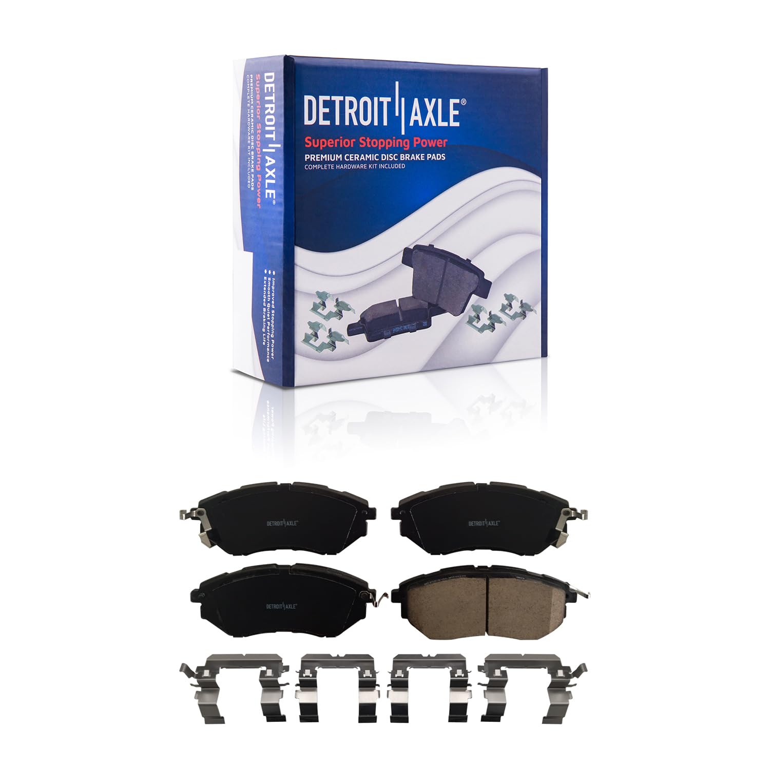 Detroit Axle - Front  Rear Rotors Ceramic Brake Pads for Subaru Outback Legacy — image 5