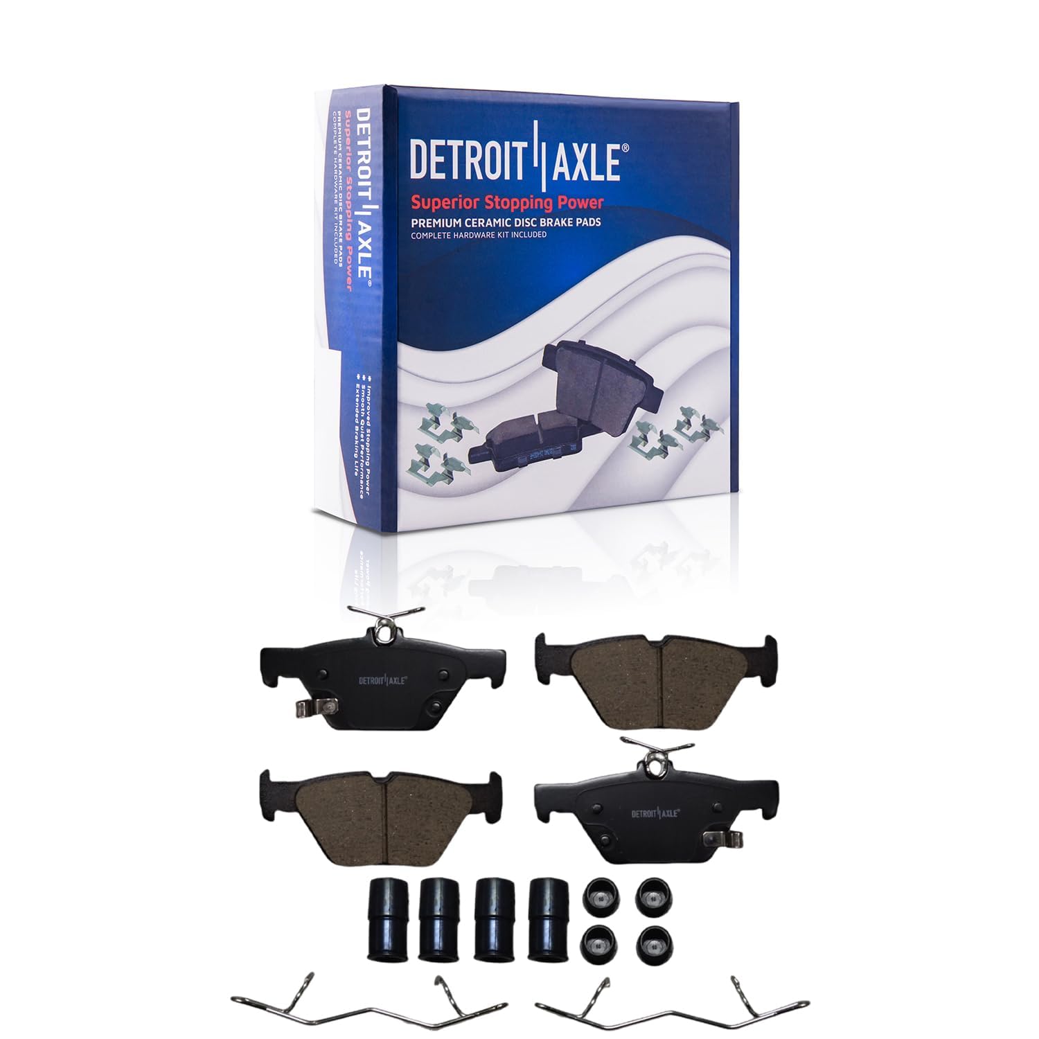 Detroit Axle - Front  Rear Drilled Rotors Brake Pads for Subaru Outback Legacy — image 6