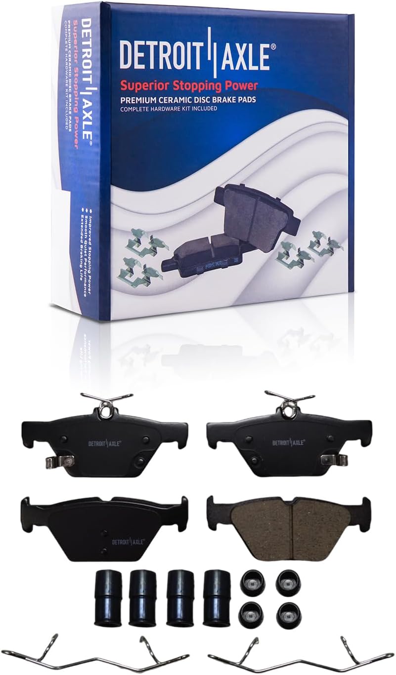 Detroit Axle - Front  Rear Drilled Rotors Brake Pads for 2020-23 Outback Legacy — image 6