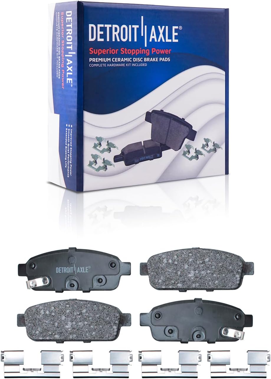 Detroit Axle - Front  Rear Drilled Rotors Brake Pads for 2013-2017 Encore Trax — image 7