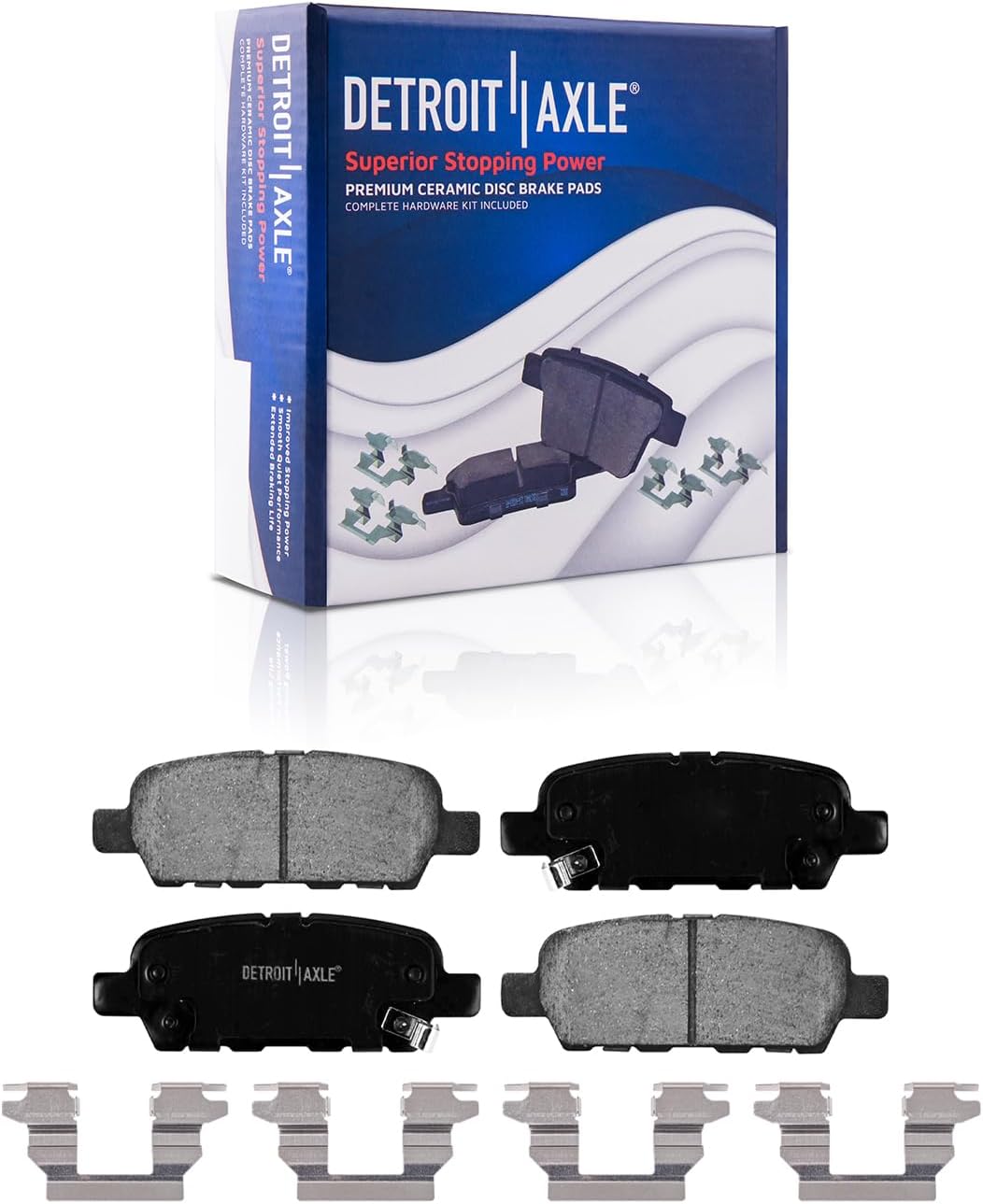 Detroit Axle - Front  Rear Drilled Rotors Brake Pads for 2013-20 Nissan Altima — image 7