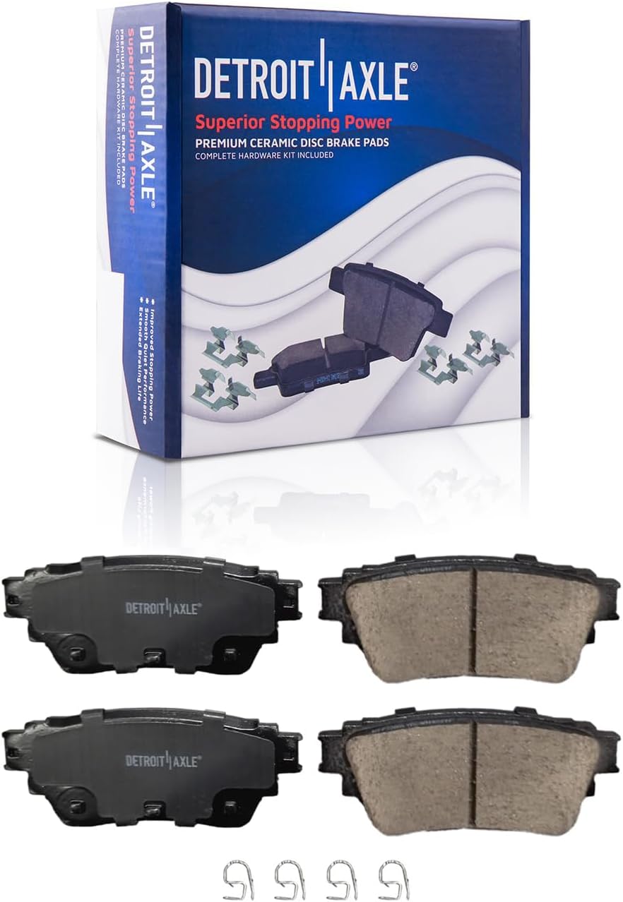Detroit Axle - AWD Front  Rear Drilled Rotors Brake Pads for 2019 Nissan Altima — image 7