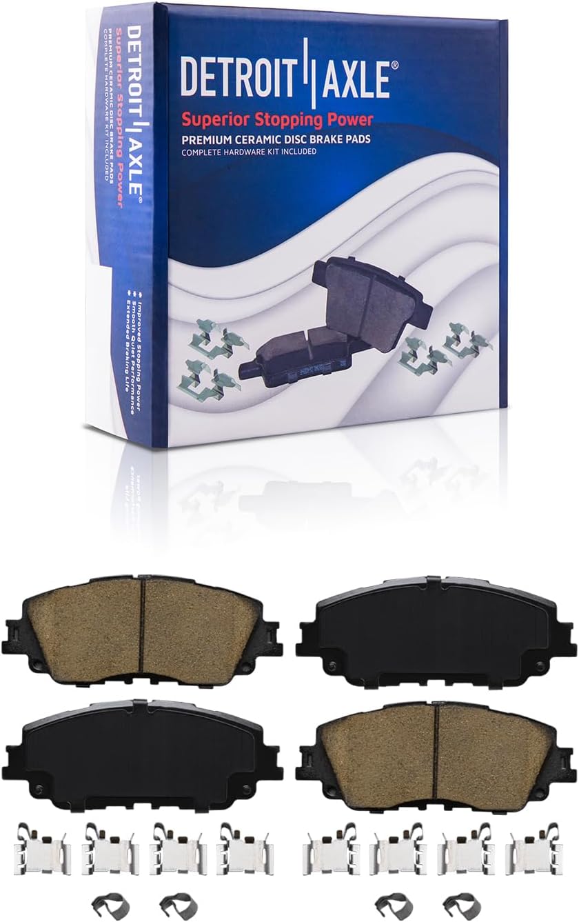 Detroit Axle - Front  Rear Drilled Rotors Brake Pads for ES250 UX200 RAV4 Venza — image 6