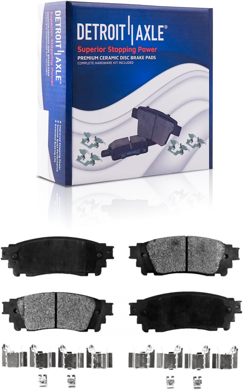 Detroit Axle - Front  Rear Disc Rotors Brake Pads for ES350 ES300h Avalon Camry — image 7