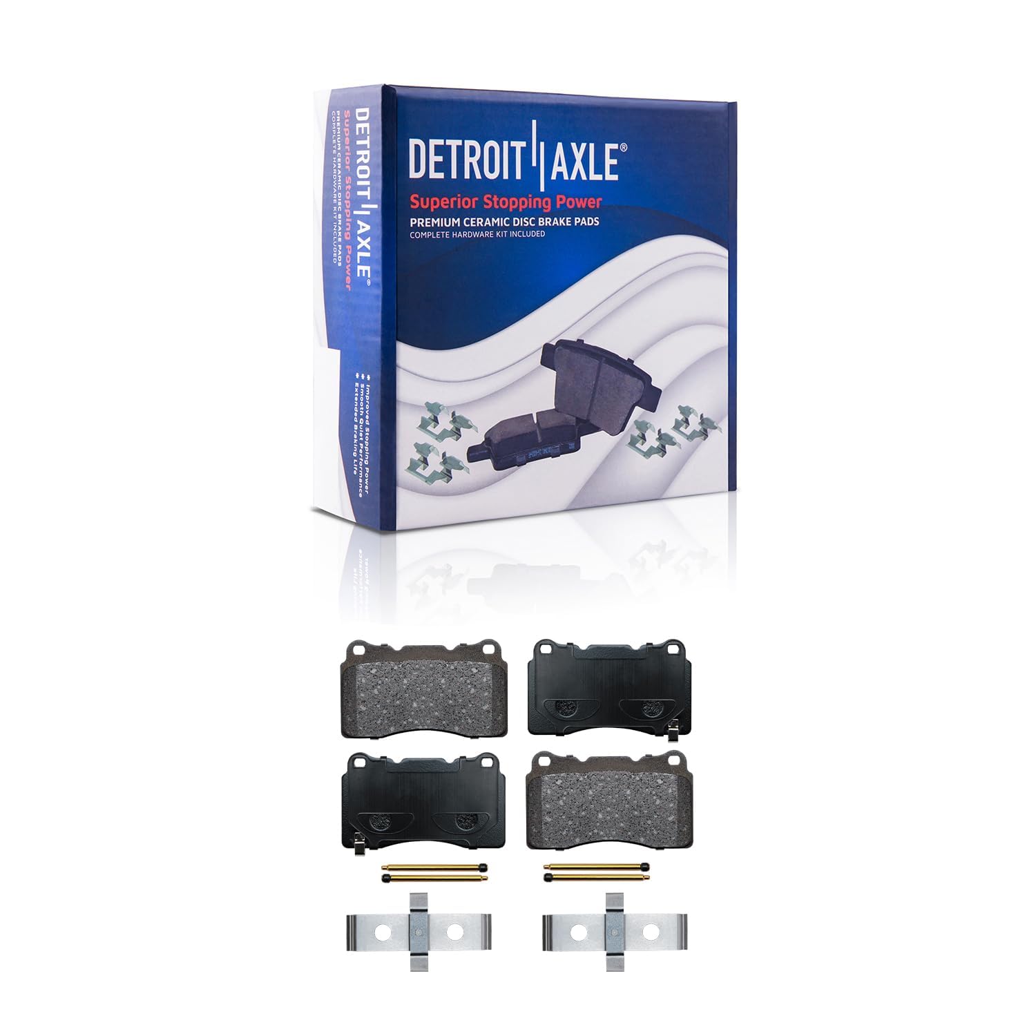 Detroit Axle - Front  Rear Disc Rotors Ceramic Brake Pads for 2016 Tesla S — image 6