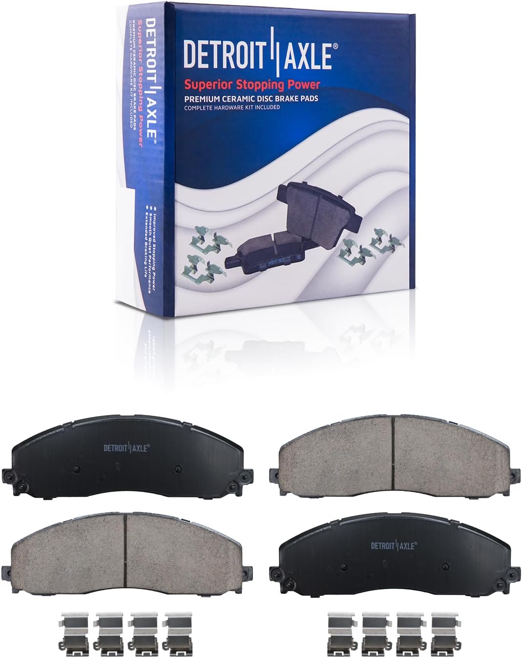 Detroit Axle - SRW Front  Rear Rotors Brake Pads for 13-21 Ford F-250 F-350 SD — image 6